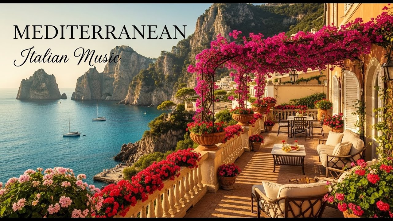 🎶 Mediterranean Music for Relax 🌊 Italian Greek Vibes with Ocean Views