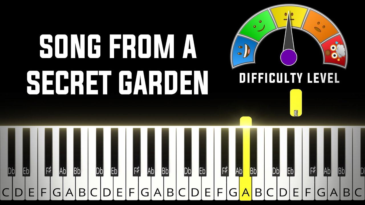 Song From A Secret Garden | MEDIUM Piano Tutorial + Sheet Music (PDF)