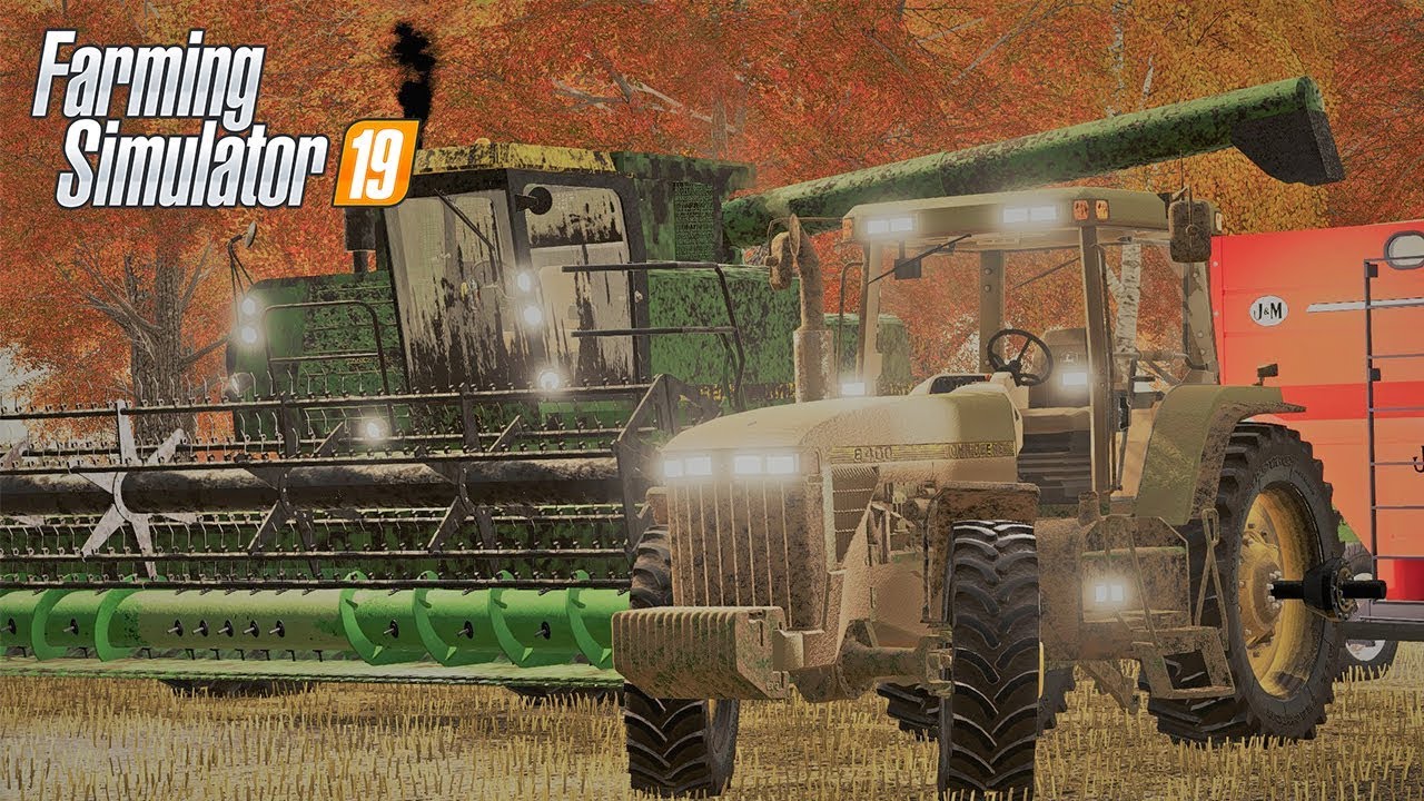 SOYBEAN HARVEST WITH AUSTIN FARMER - COUNTY LINE SEASONS FS19 (ROLEPLAY)