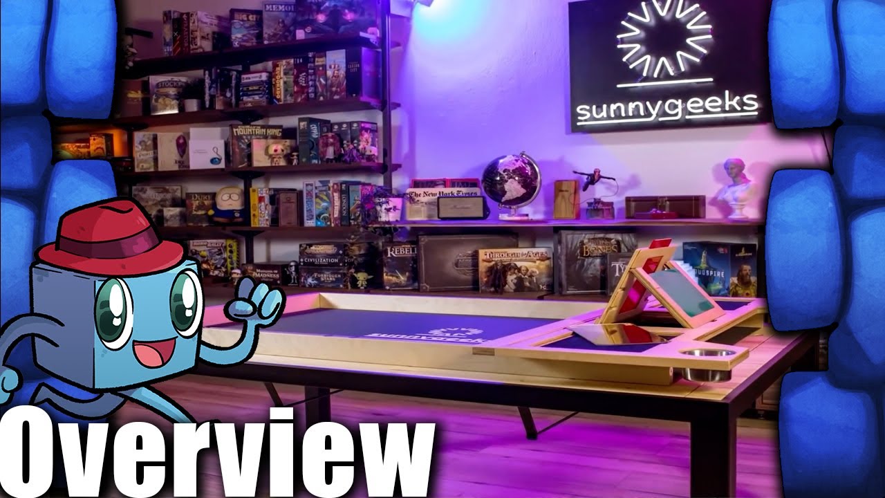 Rathskellers Sunnygeeks Game Table Overview - with Tom Vasel