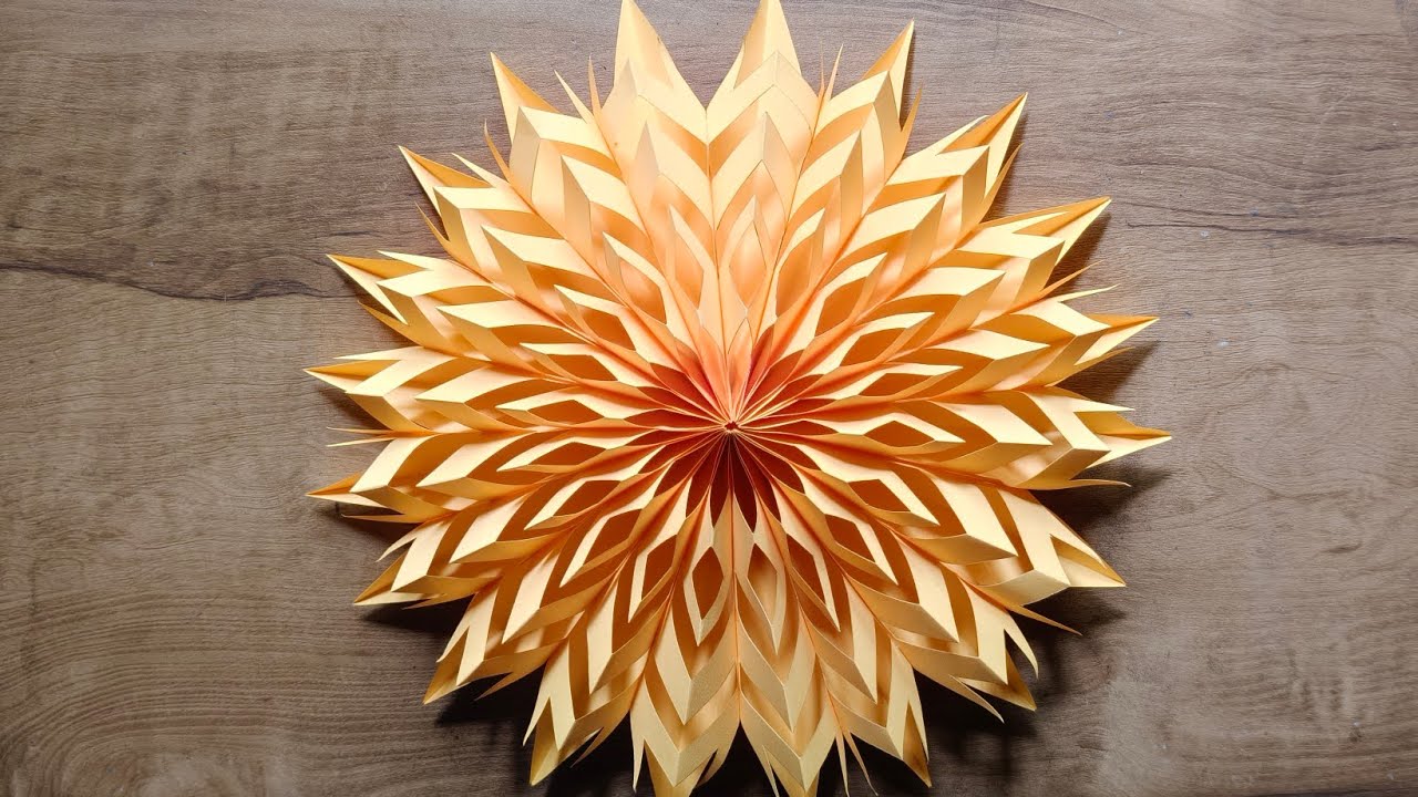 Amazing Snowflake/Colour paper Craft 