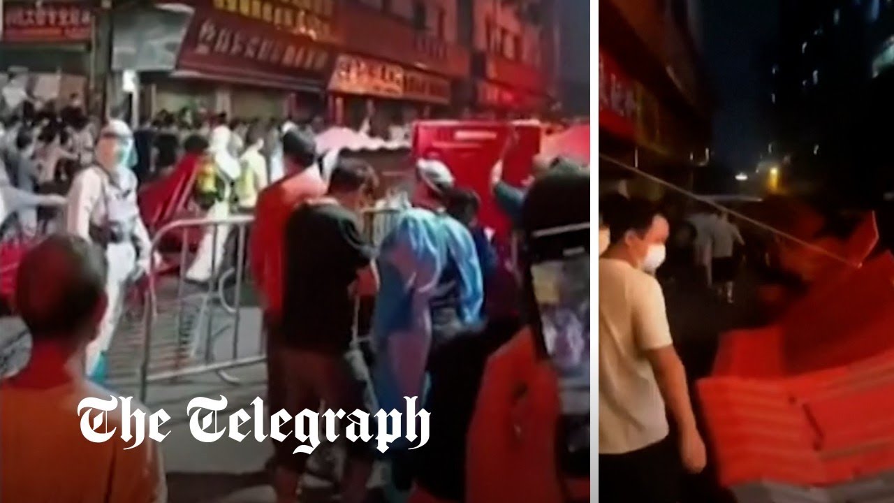 Protests erupt in Guangzhou, China as frustrations over Covid-19 curbs mount