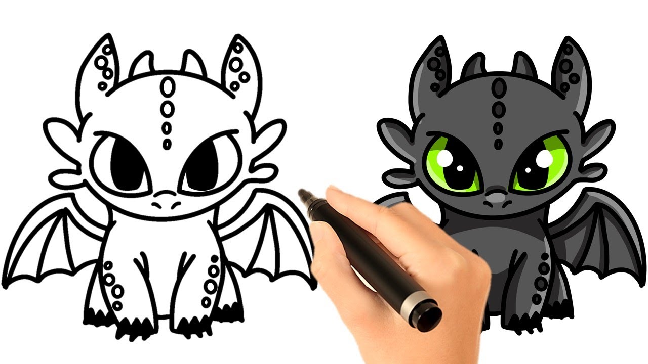 CÓMO DIBUJAR a CHIMUELO FÁCIL | CÓMO ENTRENAR A TU DRAGÓN