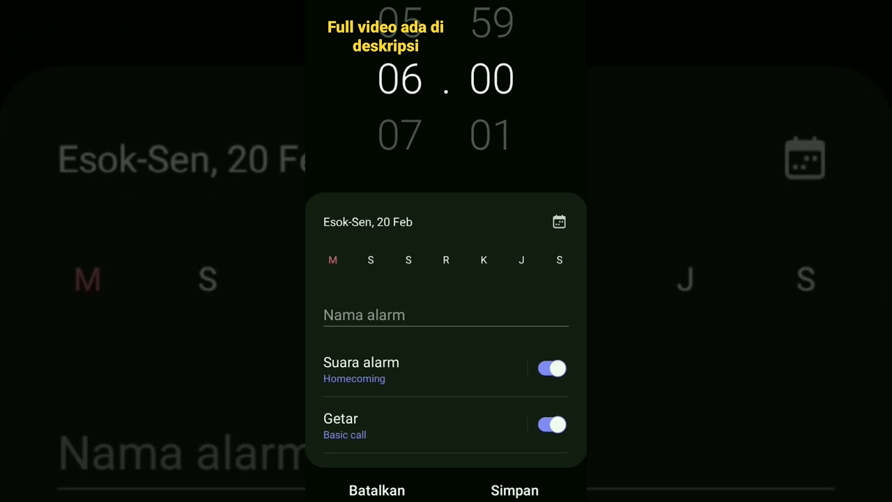 Pasang Alarm di Hp Mudah kok! #tutorial #android
