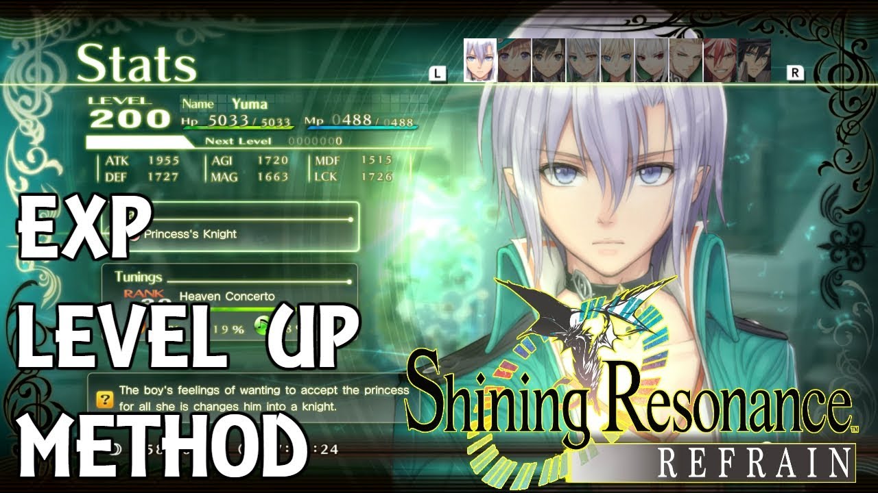 Shining Resonance Refrain - EXP Level Up Method