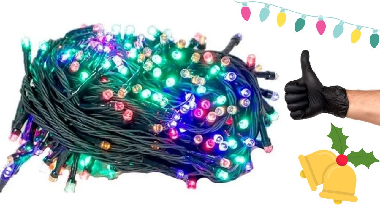 UNBOXING PISCA PISCA LED COM 100 LAMPADAS E CONTROLE DE VELOCIDADE - ART CHRISTIMAS
