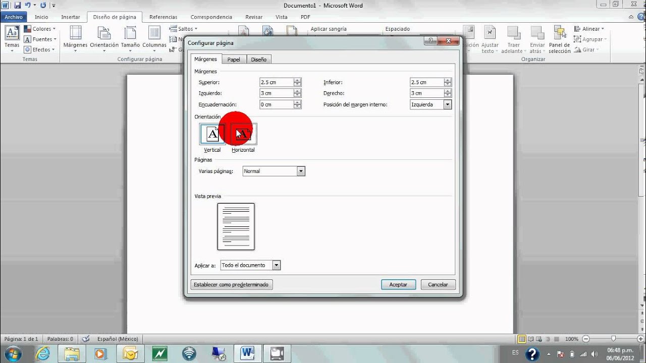 Office 2010 impresi&oacute;n media carta