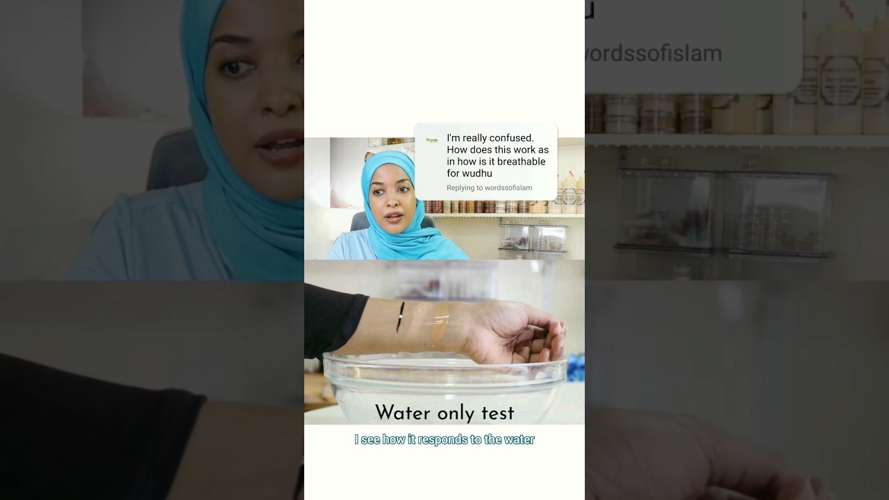 how is it breathable for wudhu?? #halalmakeup