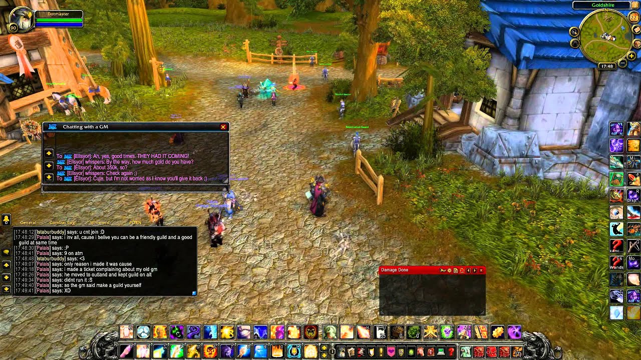 World of Warcraft - a GM took my gold, killed me and kicked me out of the game, LOL!
