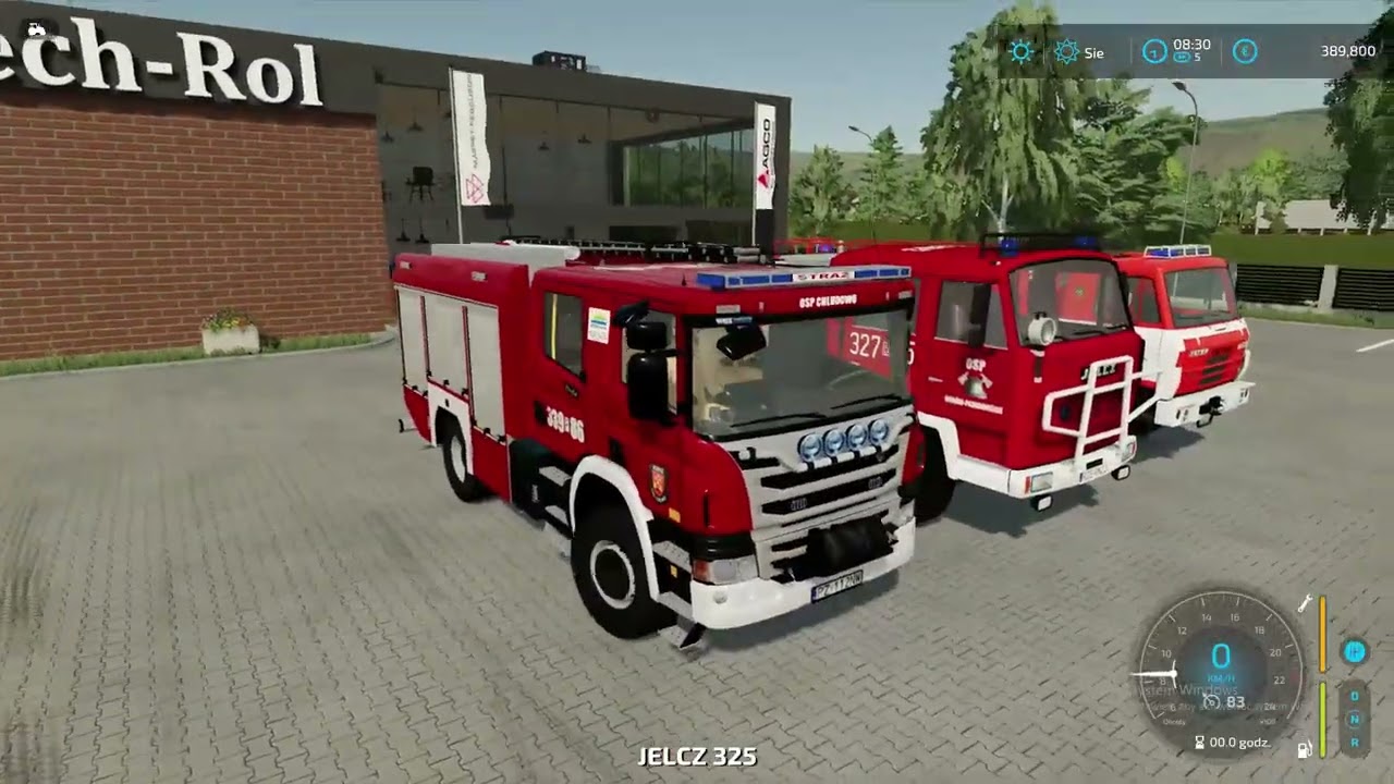 Pokaz samochodów strażackich