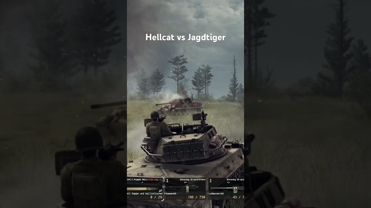 Hellcat vs Jagdtiger #warthunder #calltoarms #gatesofhell