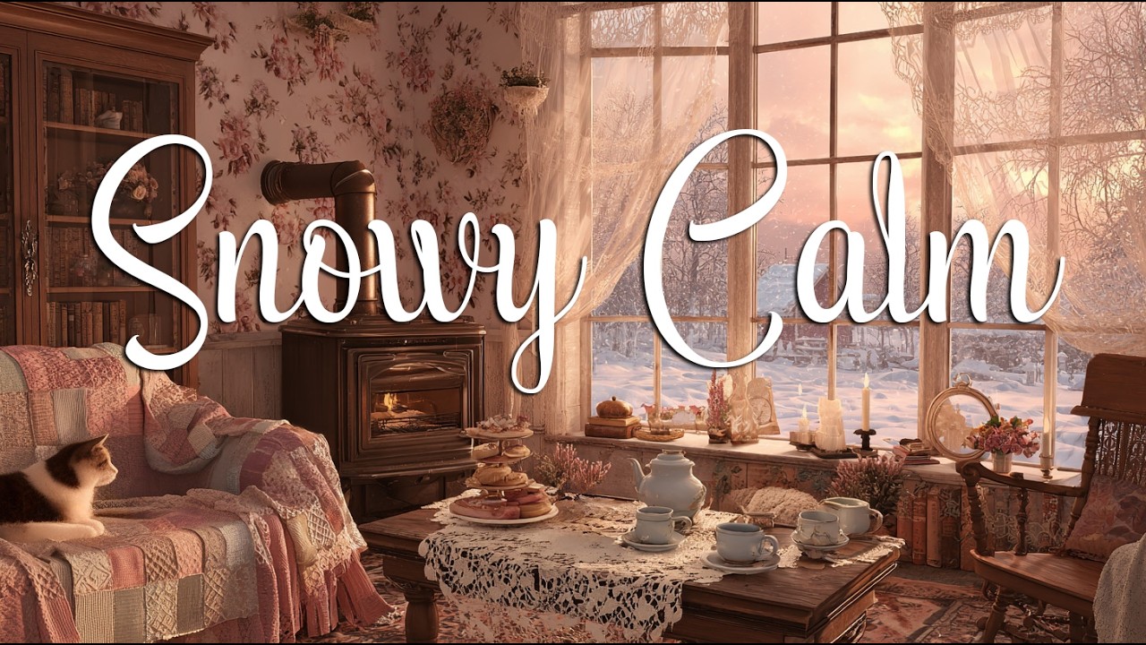 Oldies Chill Snowy Jazz ☃️ A cozy classic playing in another room