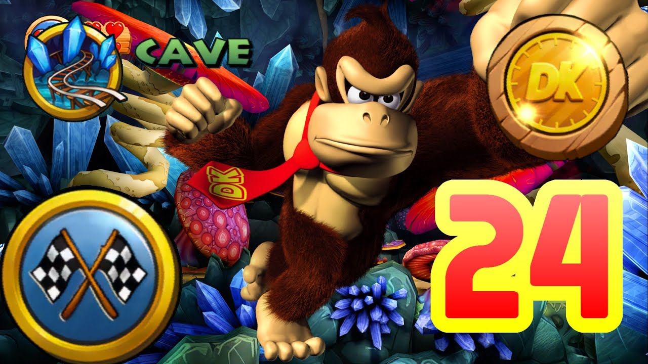 Donkey Kong Country Returns HD [Time Attack] - Cave (World 4) [4K]