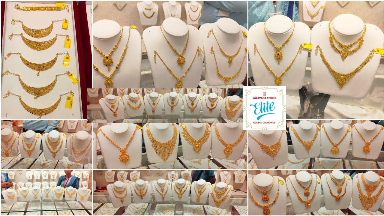 Saravana Elite 9g Onwards Lightweight Necklace/Choker/All Type Necklace Designs