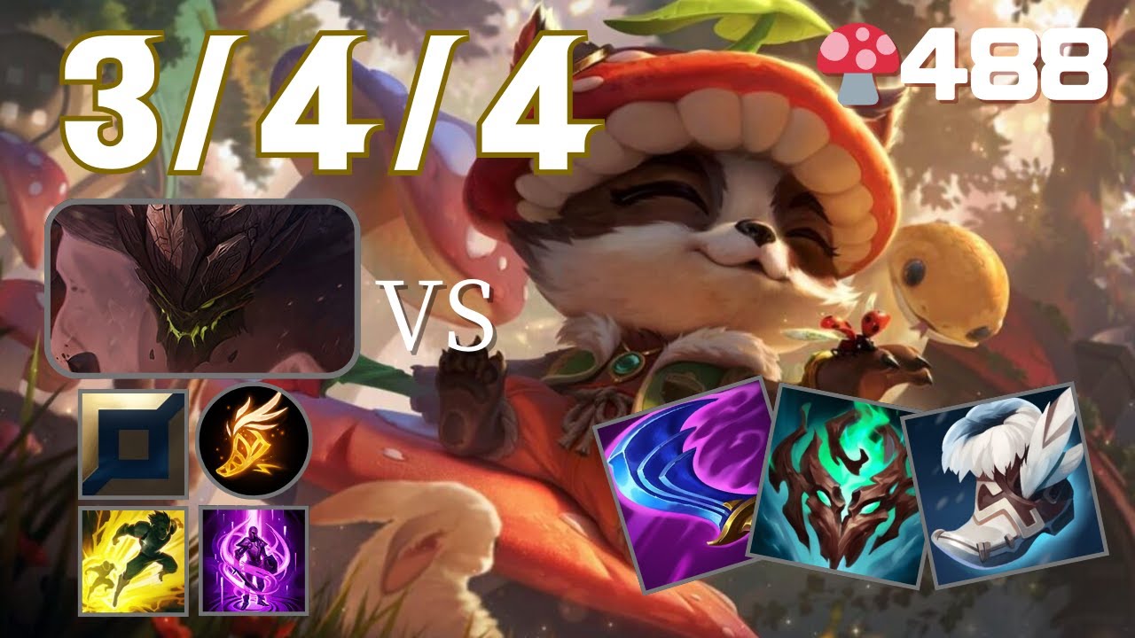 🍄488【Master/KR】TOP Teemo vs Malphite【SN:오소리 개모#KR1】【Patch14.23】#leagueoflegends #teemo