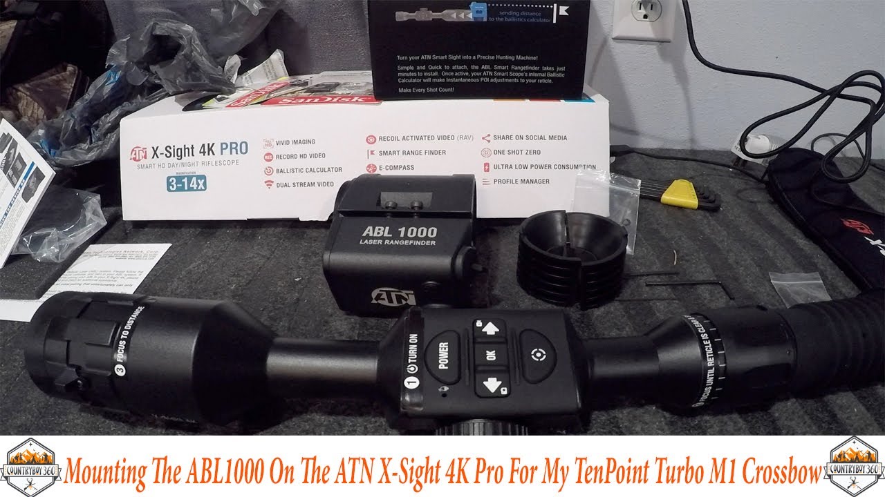 Center Mounting The ABL1000 To The ATN X-Sight 4K Pro || TenPoint Turbo M1 Crossbow ||