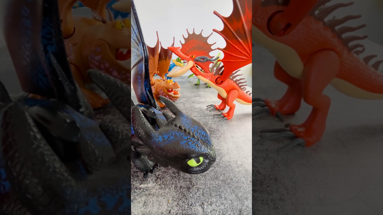 Dragon Flight Line-Up #howtotrainyourdragon #hopalongfox #toothless