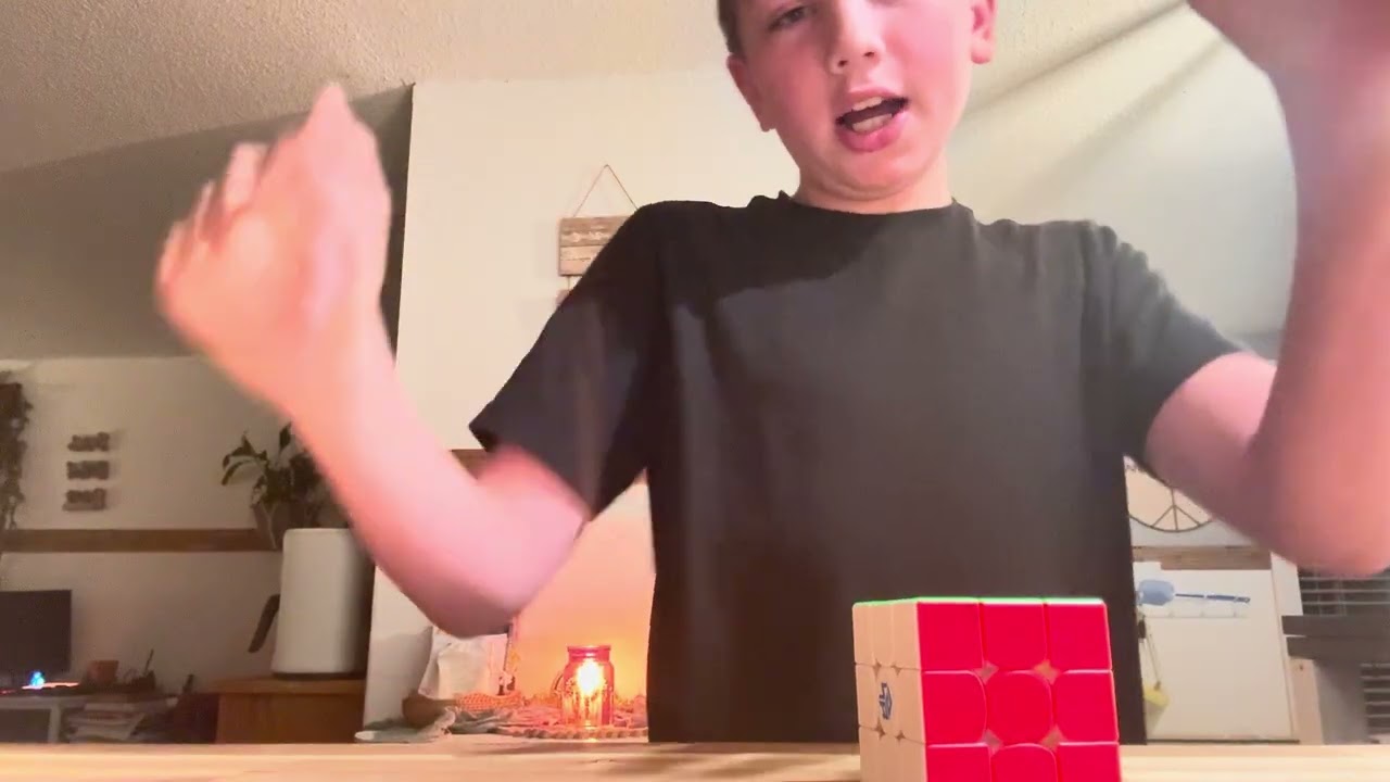 I solved all three of those Rubik's cubes