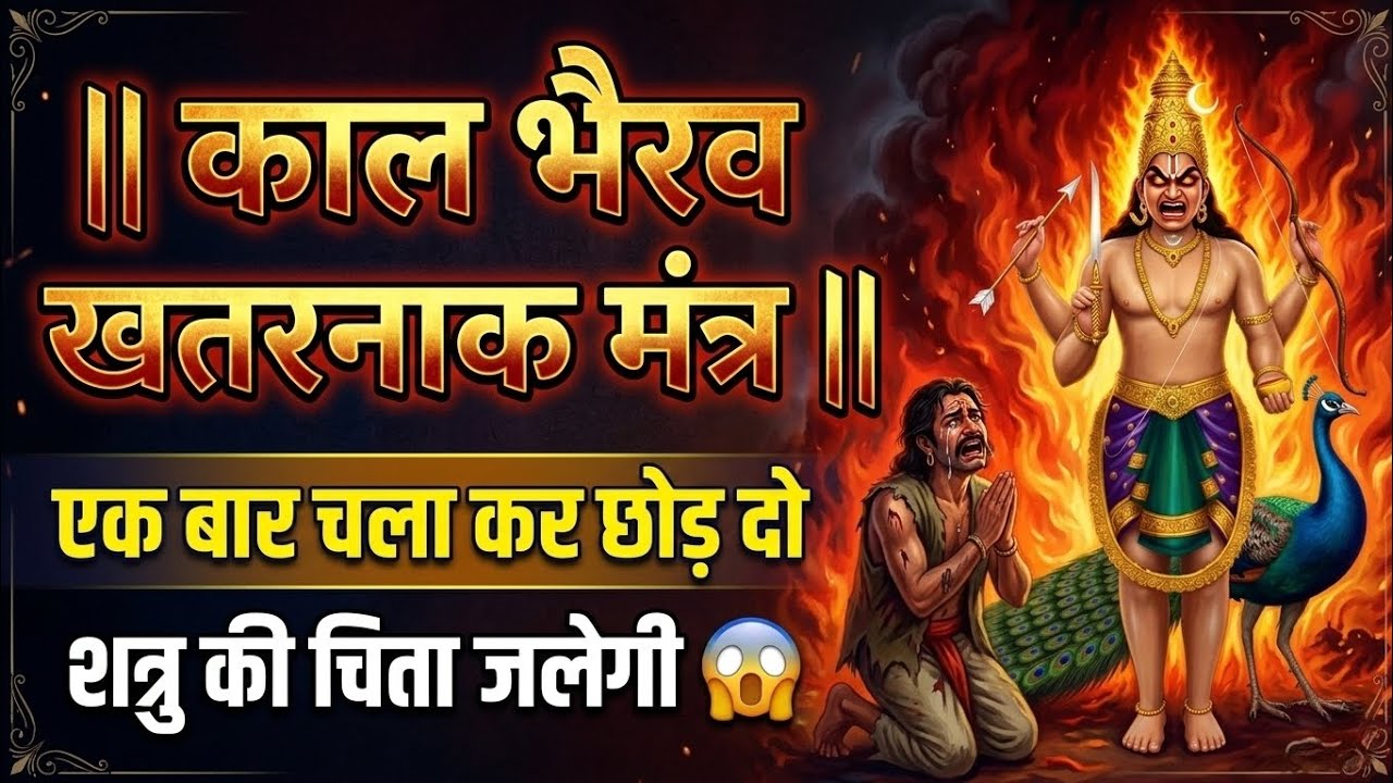 काल भैरव खतरनाक मंत्र | 1 बार चला कर छोड़ दो शत्रु की चिता जलेगी | Kal bhairav mantra #mantra