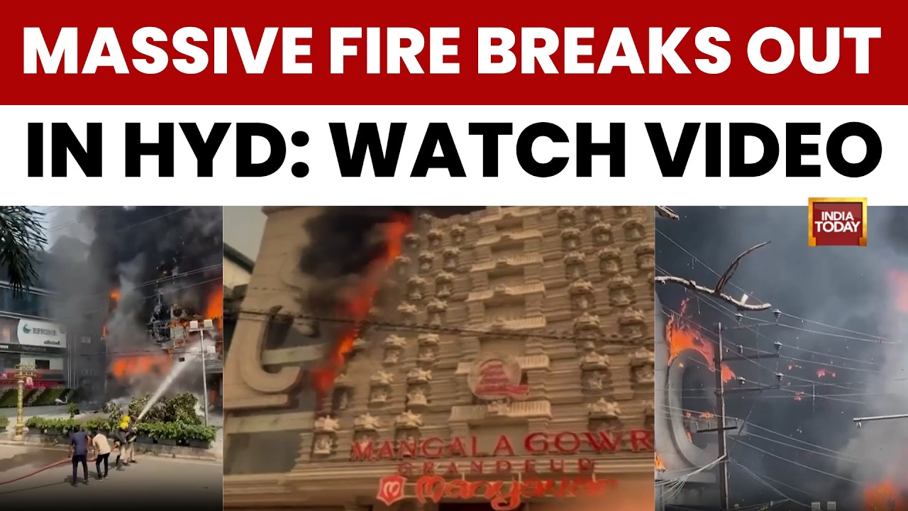 Jubilee Hills Blaze: Flames Engulf Mangal Gauri Vastra Bhandar | Watch Viral Video | India Today