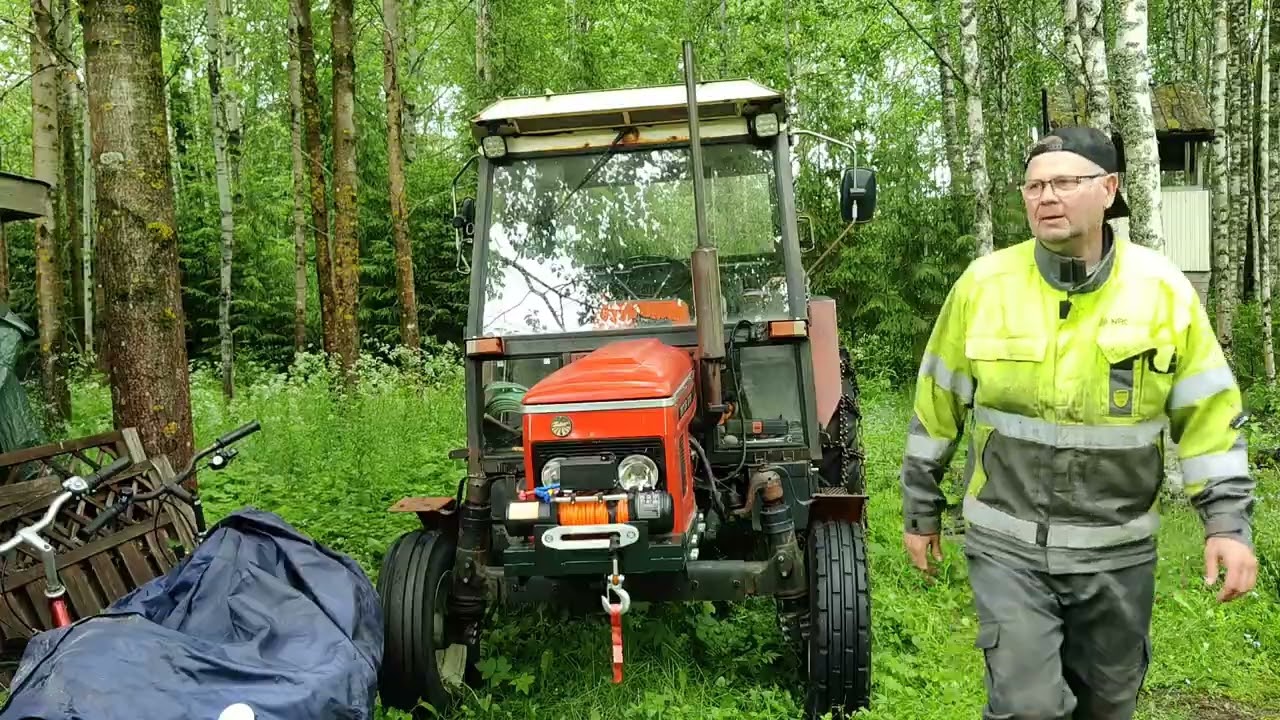 Zetorin vinssi testiin - saako astinlaudan suoraksi väkipyörällä? . (Zetor 5011)