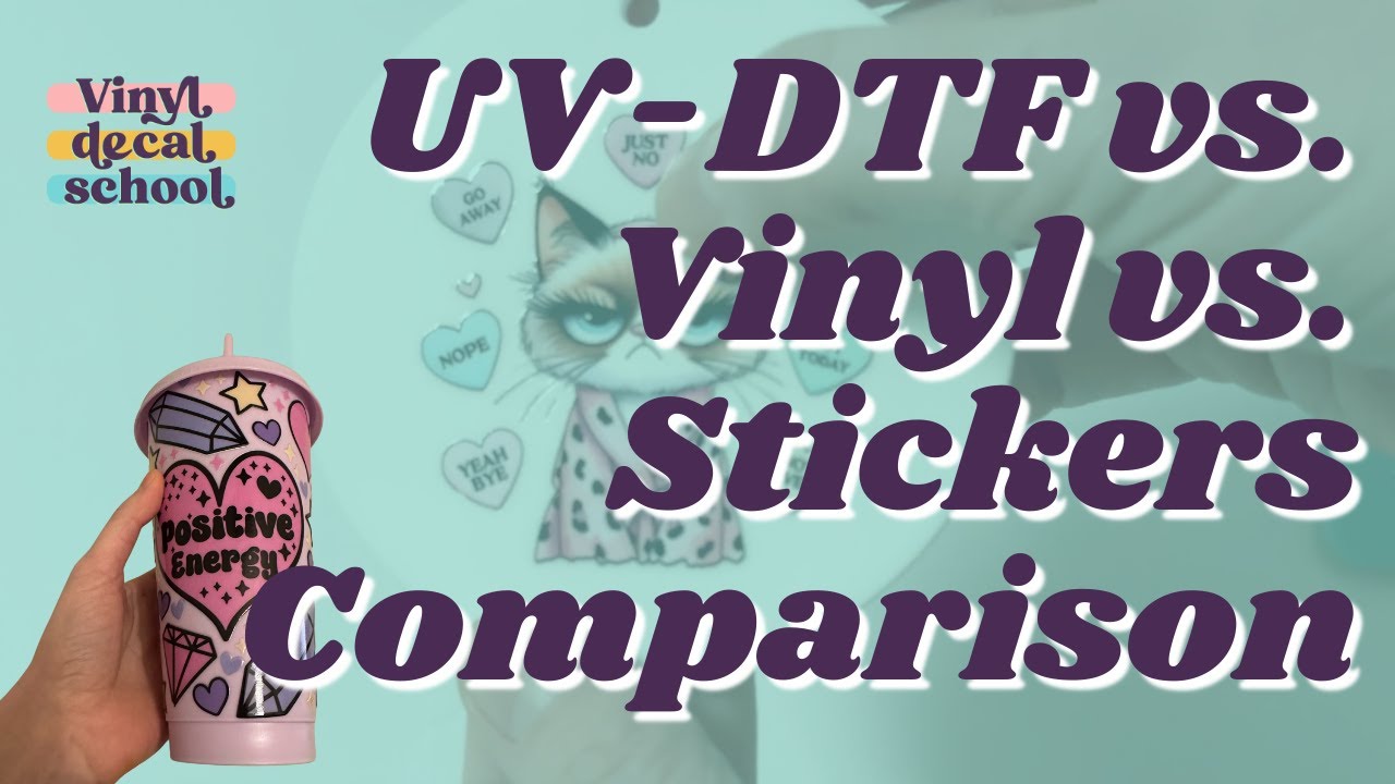 Сравнение UV DTF с винилом и наклейками // Какой из них выбрать?