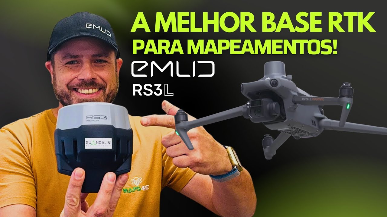 BASE RTK para DRONE com o GNSS EMLID RS3L | A MELHOR que já TESTEI