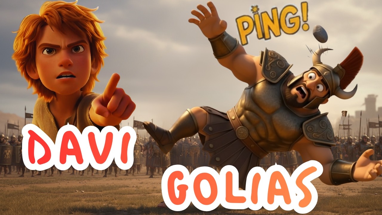 O gigante caiu mesmo? |  Davi acertou Golias? | Musical  Bíblico Infantil