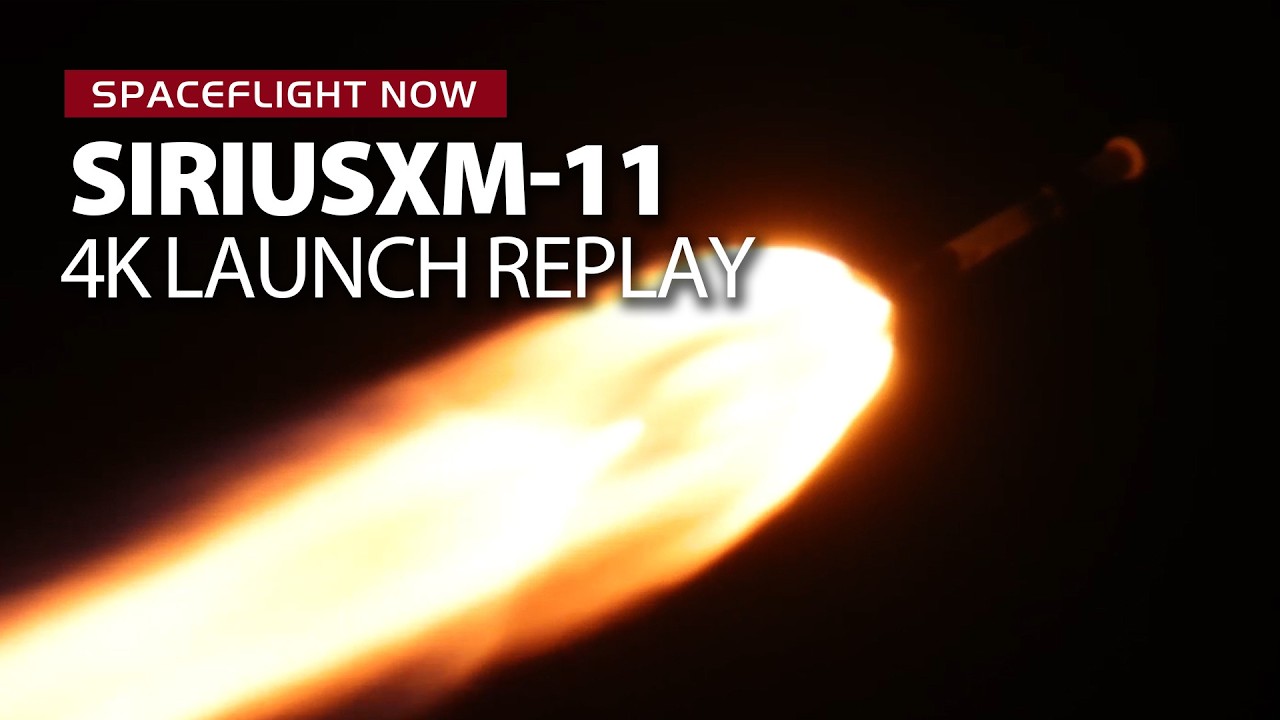 Новейший и самый мощный спутник SiriusXM отправляется в космос на ракете SpaceX Falcon 9 (повтор ...