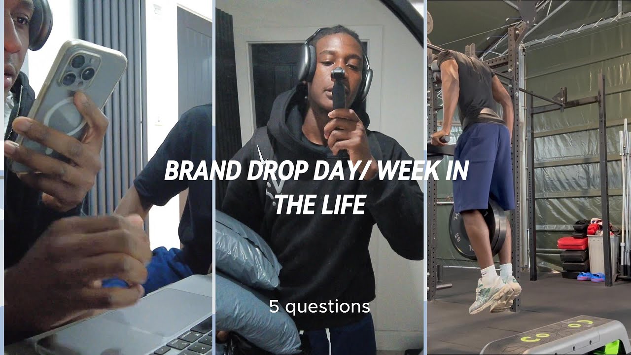 my clothing brand drop day/week in the life