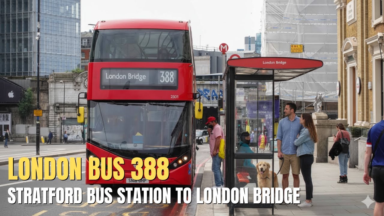 Exploring London by Bus | Route 388 Stratford to London Bridge – Must Watch!