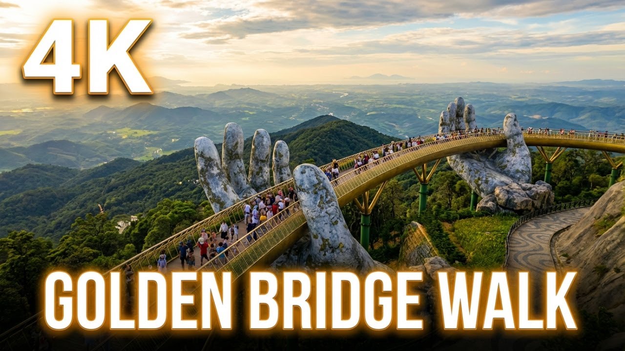 4K- Ba Na Hills Da Nang Vietnam Walking Tour