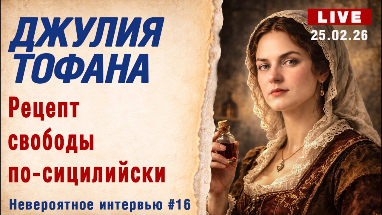 Джулия Тофана: Рецепт свободы по-сицилийским