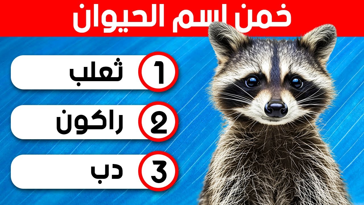 خمن اسم الحيوان من الصورة 🦆🦨 تحدي أسماء الحيوانات🧠 سهل ، متوسط ، صعب