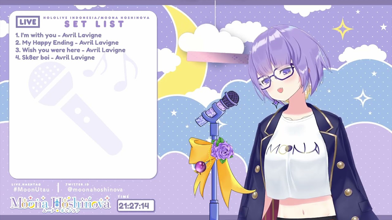 Sk8er Boi - Avril Lavigne / Moona Karaoke / [Moona Hoshinova | HoloID]