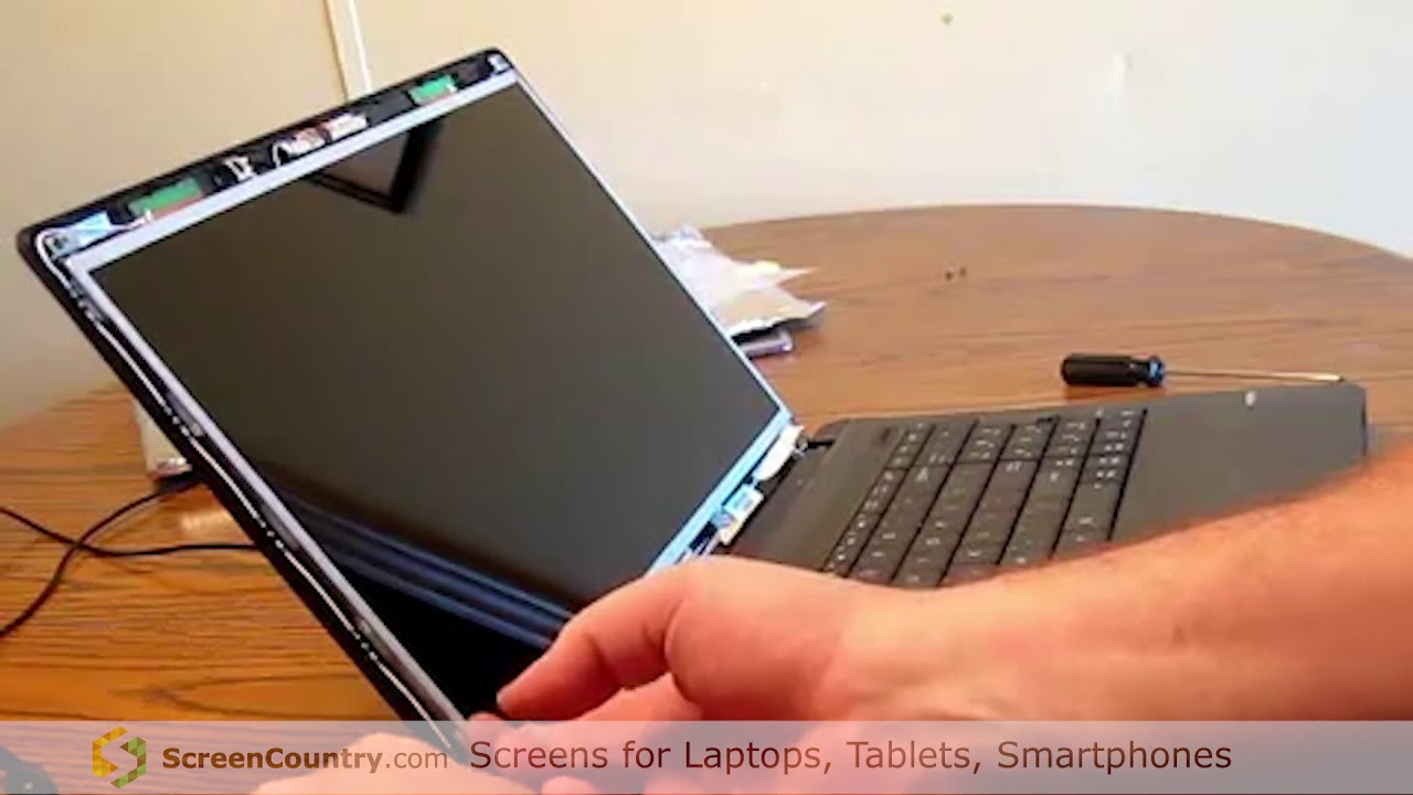 Asus X54C laptop screen replacement (How to replace notebook LCD)