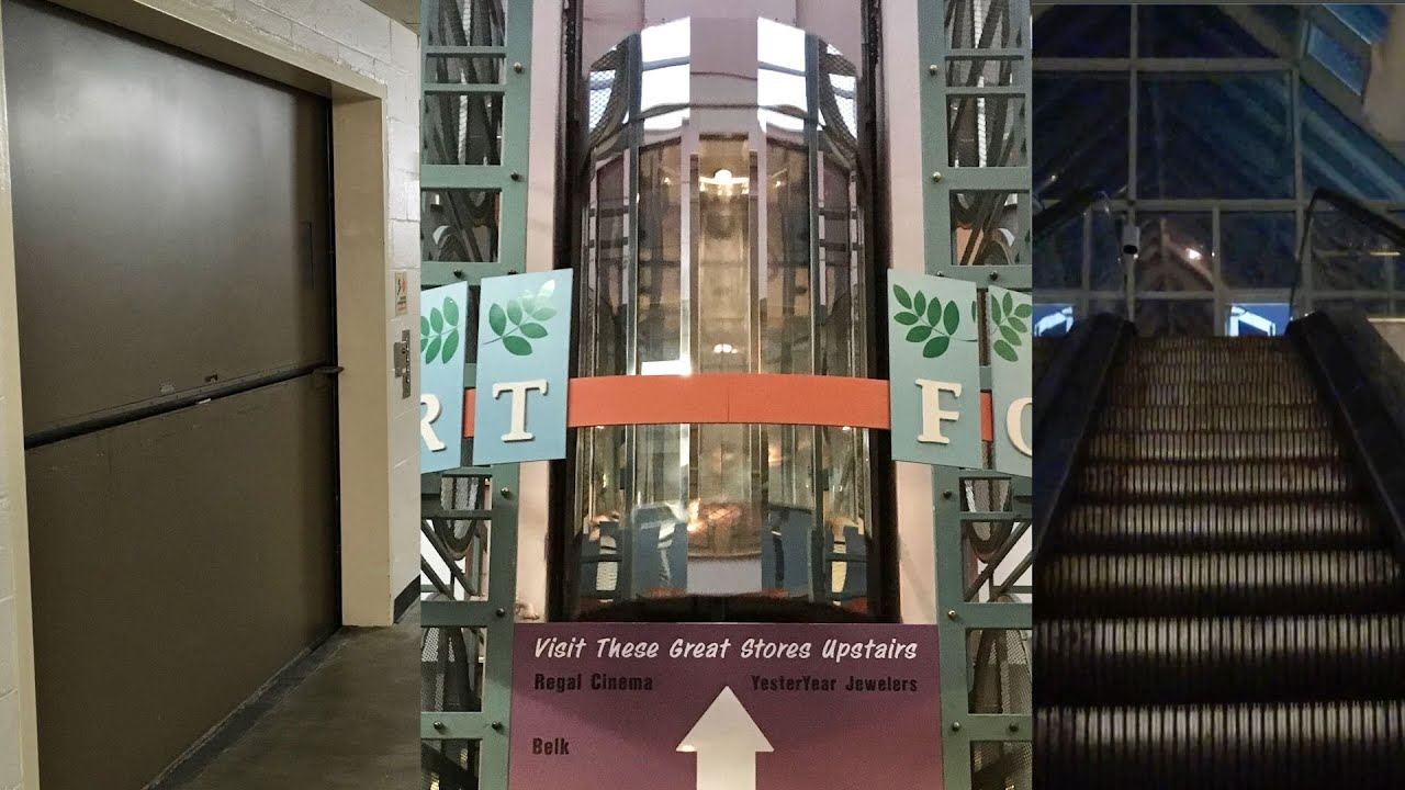 Forest Acres, SC: Riding the elevators and Escalators at the dead Richland Fashion Mall