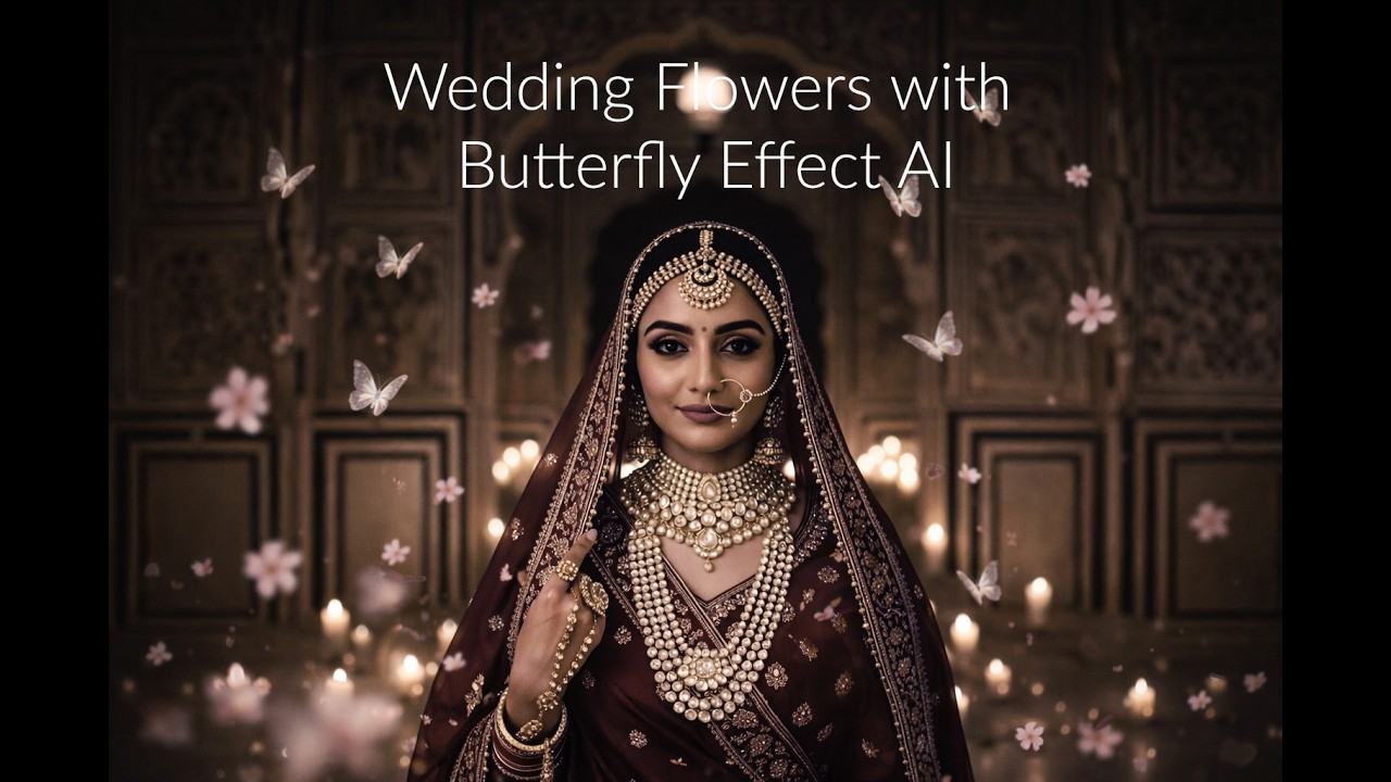 Wedding Flowers with Butterfly Effect AI Editing | Premiere Pro Tutorial