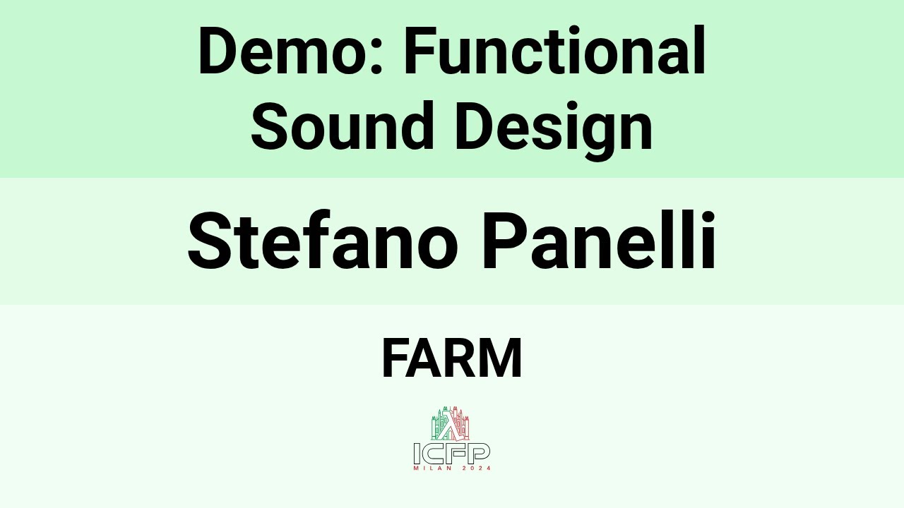 [FARM24] Demo: Functional Sound Design