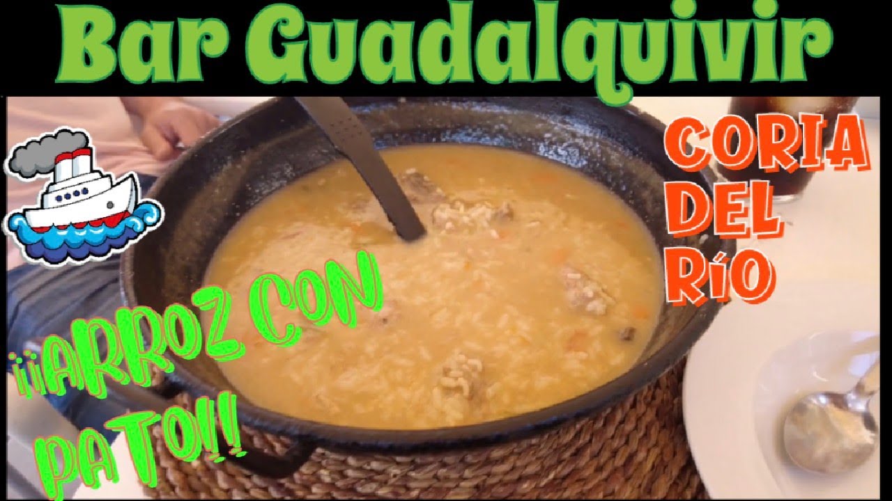 Arroz con Pato tradicional, en Coria del Río, Sevilla😋 ¡¡BRUTALÍSIMO!! 👍BAR GUADALQUIVIR🌅