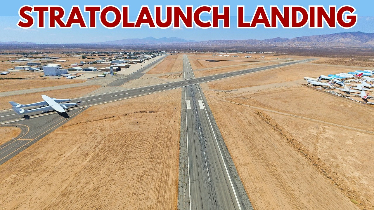 Mojave Air & Space Port (KMHV) | FINALLY Seeing the World’s Largest Plane Land (Stratolaunch)