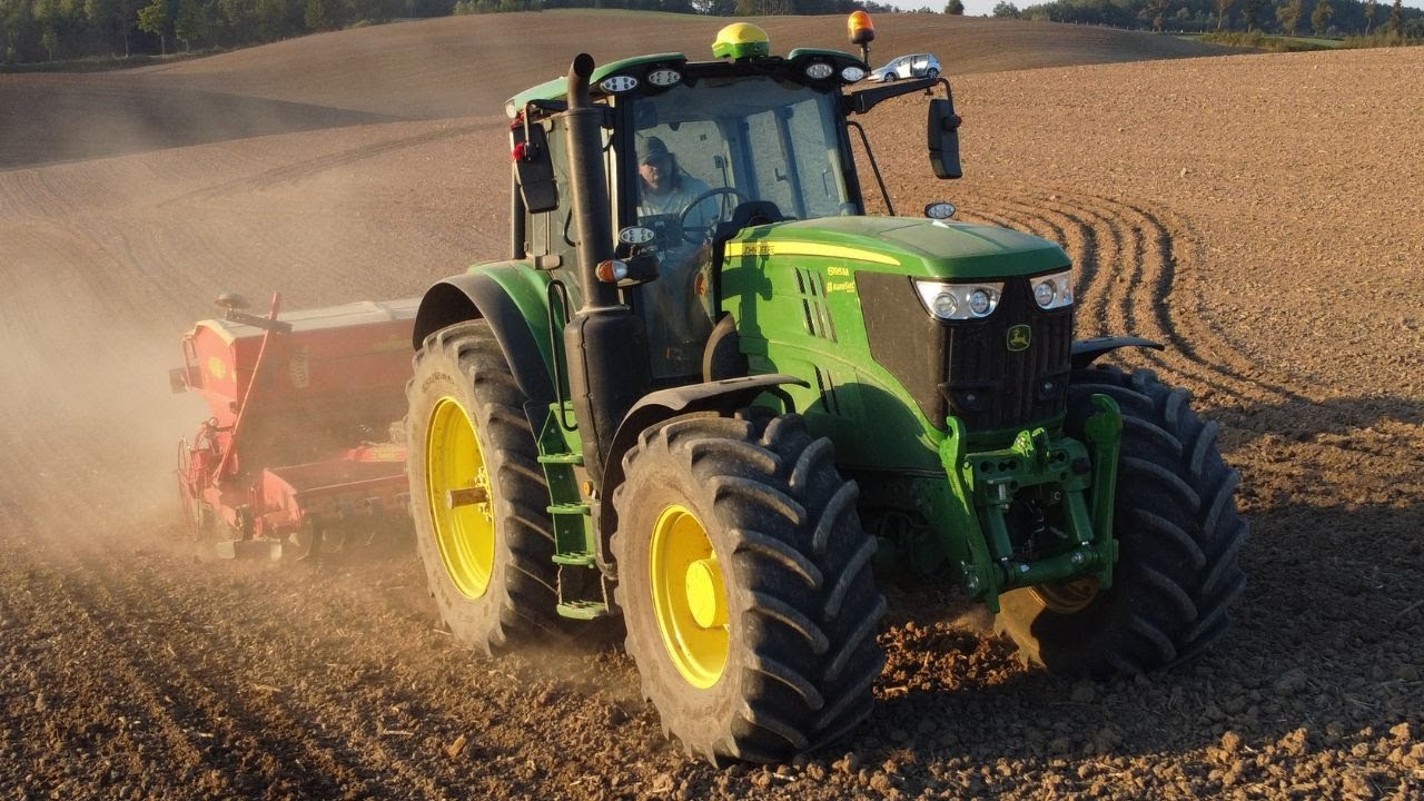 SIEW PSZENICY 2024!/ JOHN DEERE 6195 M & VADERSTAD RAPID 300 S /W AKCJI!