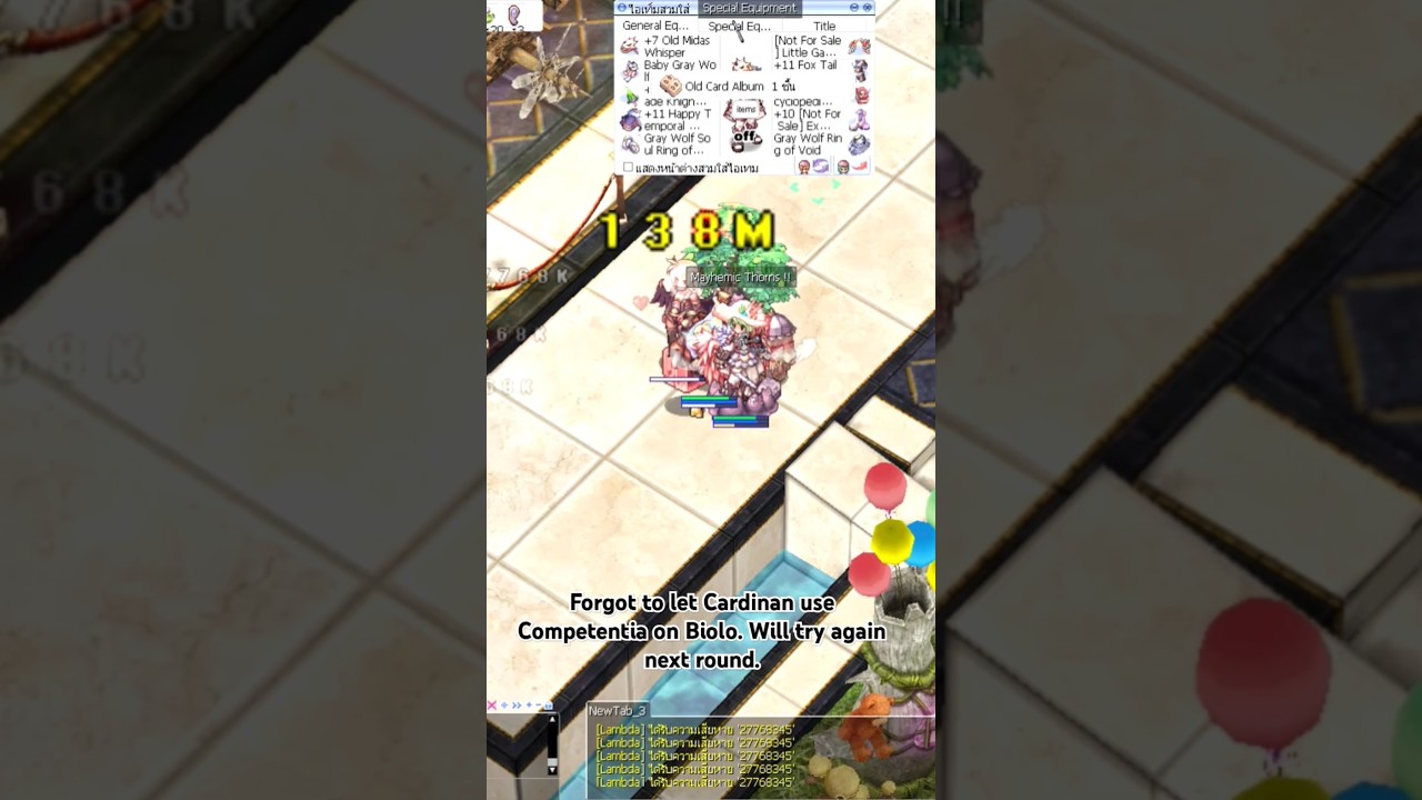 Ro ggt Biolo Mayhemic Thorns vs Senior Red Pepper (Hard) #roggt #ragnarok #Biolo