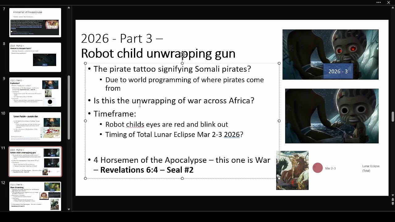 I Pet Goat II - New timeline research - Part 6 - Year 2026 - 4 horsemen of the Apocalypse?