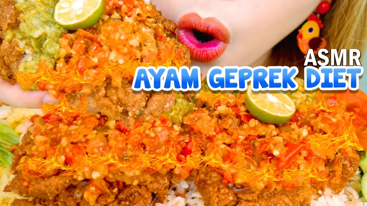 PENEMUAN BARU CEO GEPREK‼️ ASMR AYAM GEPREK DIET MANDI CABE RAWIT MERAH IJO🥵 | ASMR Indonesia