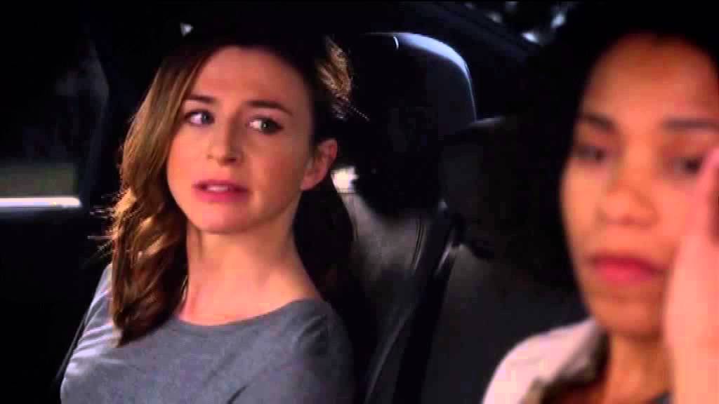 Grey's Anatomy 12x04 Meredith Alex Maggie e Amelia scena auto