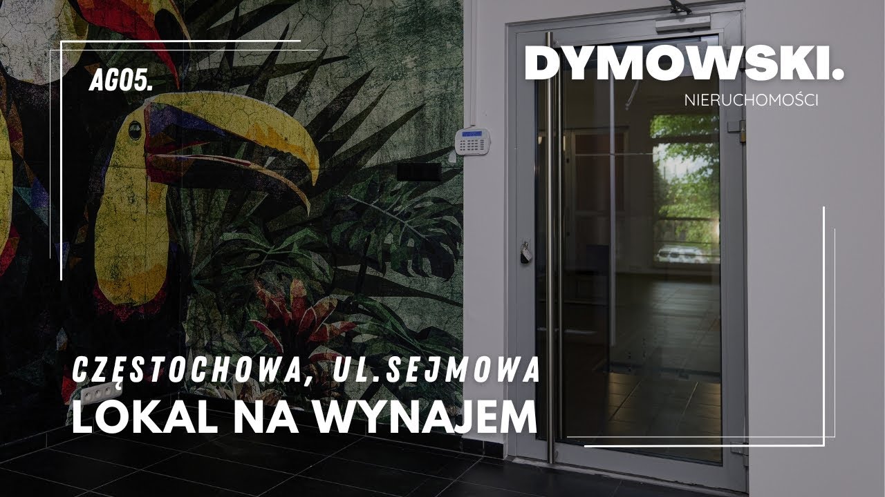 Częstochowa, ul. Sejmowa | Lokal na wynajem (AG05.)