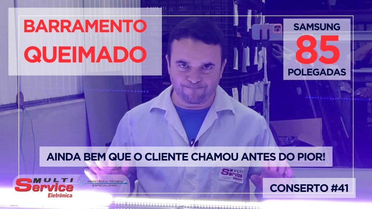 Essa 85 polegadas quase QUEIMOU A TELA! - #Conserto41