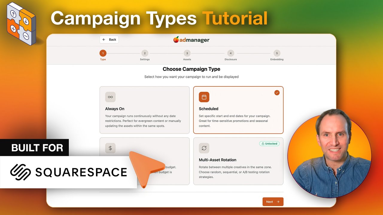 4 Campaign Types Explained | Ad Manager for Squarespace