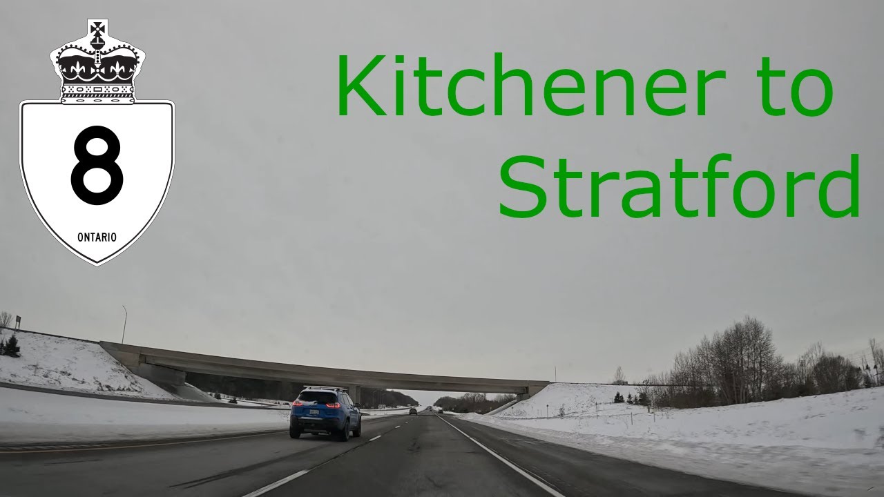 4K POV Drive: Kitchener to Stratford (Hwy 8) | Overcast Afternoon & Relaxing Lofi Beats